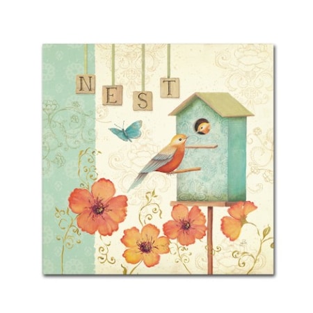 Trademark Fine Art Daphne Brissonnet 'Welcome Home IV' Canvas Art, 14x14 WAP0035-C1414GG